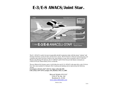 E-3/E-8 AWACS/J-Star