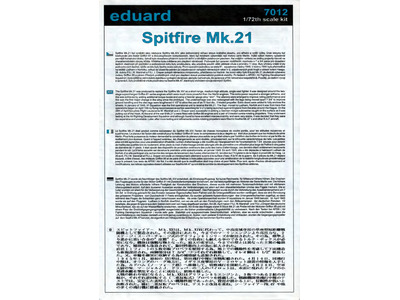 Spitfire Mk.XXI ProfiPack 