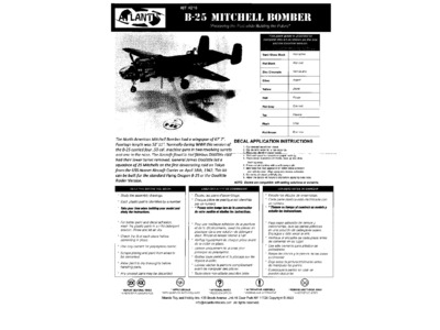 B 25 Mitchell Bomber