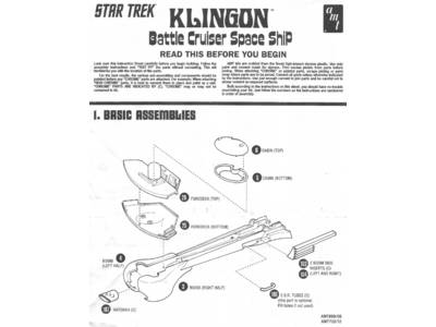Star Trek Klingon K't'inga-Class Battle Cruiser