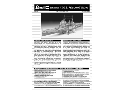 Battleship H.M.S. Prince of Wales