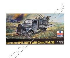 German Truck Opel Blitz with A.A. Flak 38