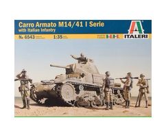 Carro Armato M14/41 I Serie with Italian Infantry