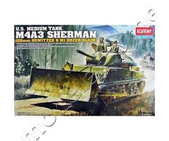 U.S. Medium Tank M4A3 Sherman (105mm Howitzer & M1 Dozer Blade)