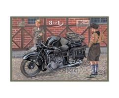 BMW R12 with sidecar - civilian versions
